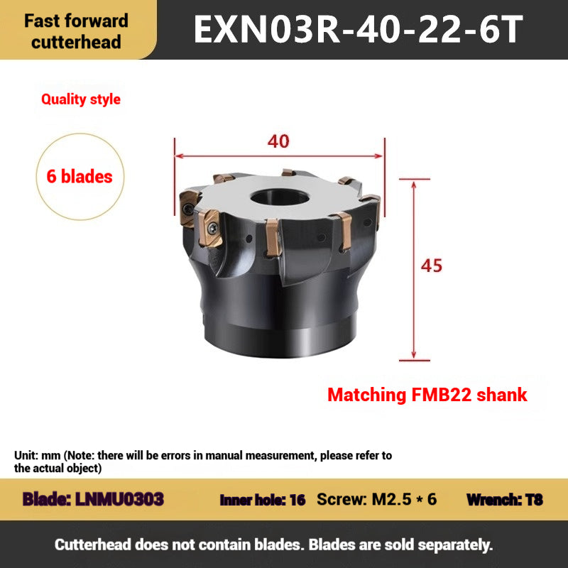 1113-EXN03R fast feed milling cutter disk Toshiba double-sided open roughness internal coolant water discharge milling cutter disk LNMU0303 milling cutter blade Shandong Denso Pricision Tools Co.,Ltd.